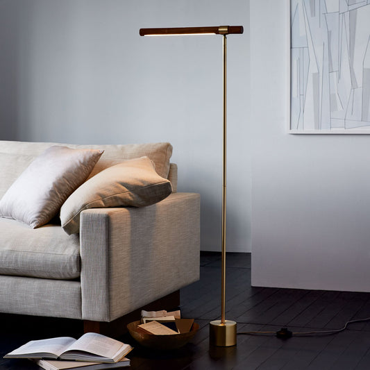 Linear Wood Led Floor Lamp (52")