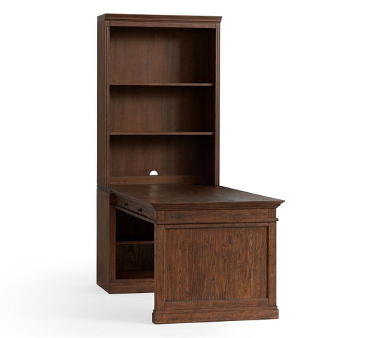 Livingston Peninsula Desk With Bookcase Suite (35")