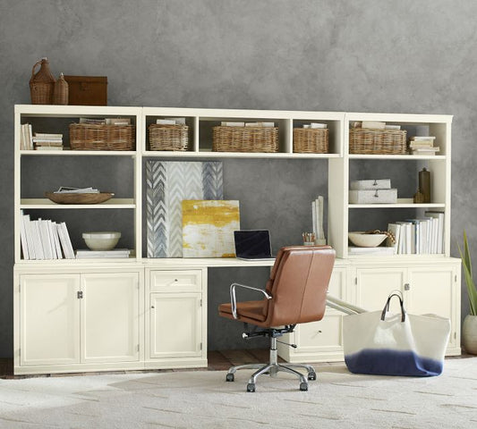 Logan Executive Desk With Cabinets Office Suite (110")