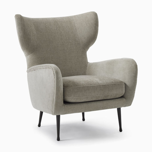 Lucia Wing Chair - Metal Legs