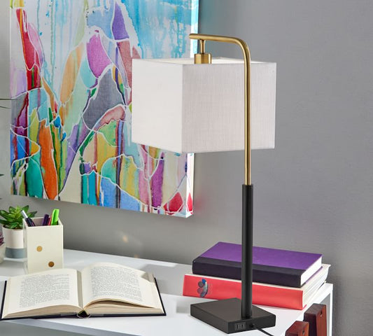 Lyons Led Metal Table Lamp (27")