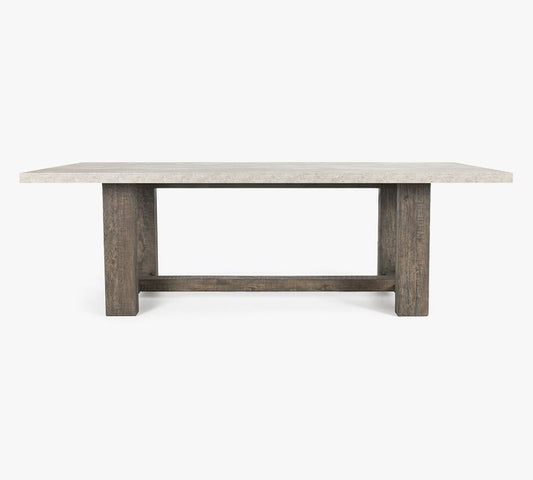 Mabel Reclaimed Pine Wood Dining Table (94")