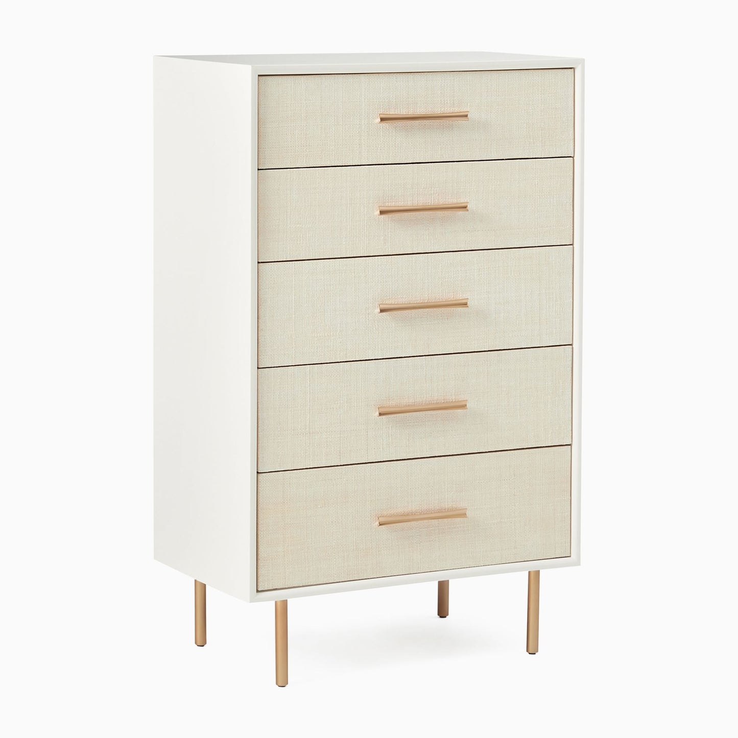 Margot Raffia 5-Drawer Dresser (30")