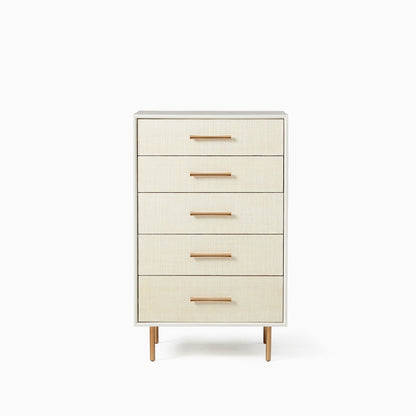 Margot Raffia 5-Drawer Dresser (30")