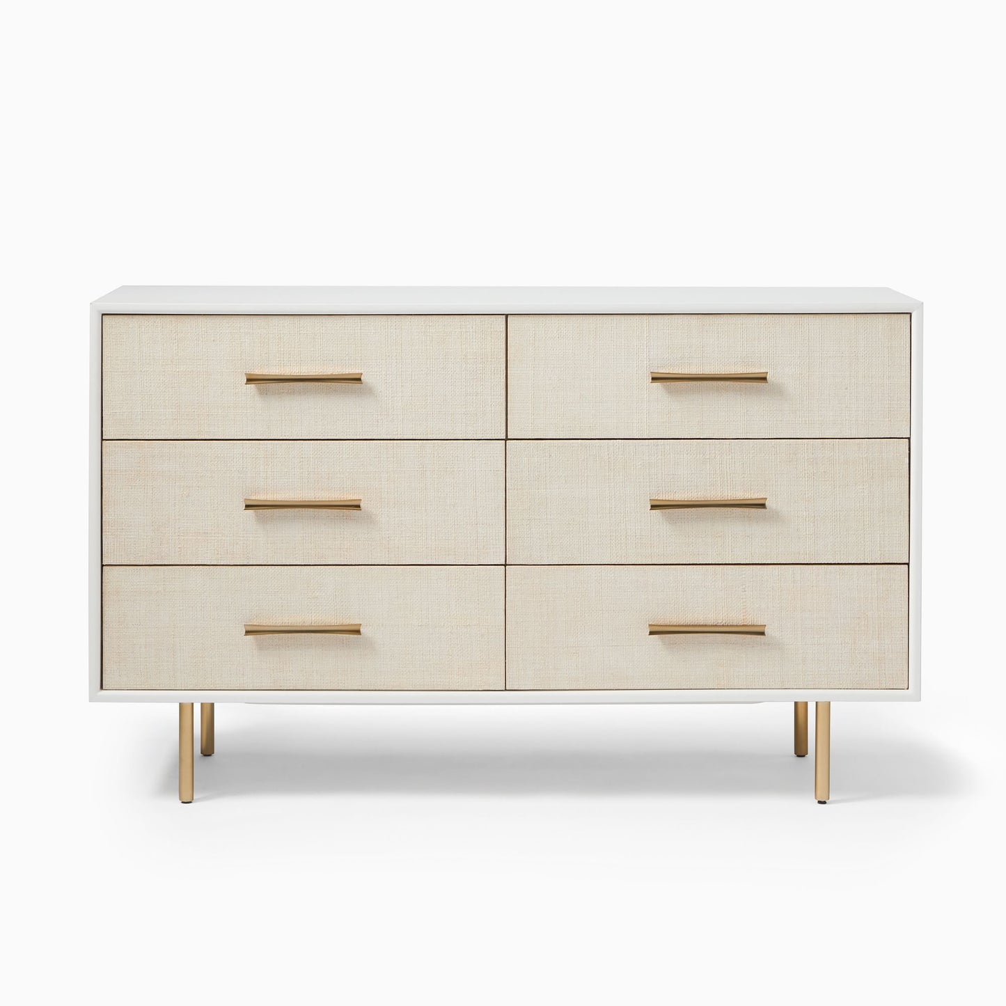 Margot Raffia 6-Drawer Dresser (56")