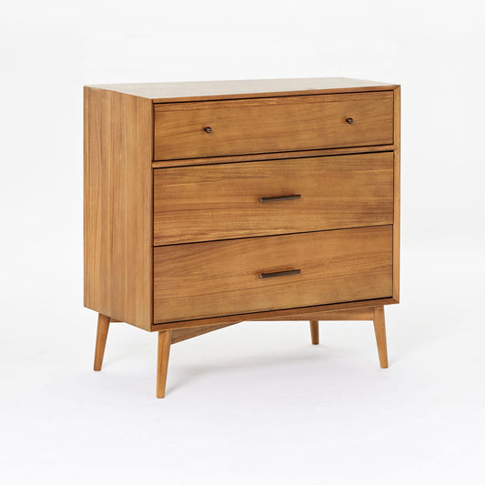 Mid-Century 3-Drawer Dresser (36")