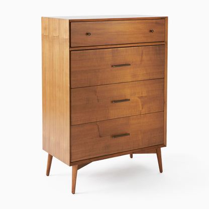 Mid-Century 4-Drawer Dresser (34")