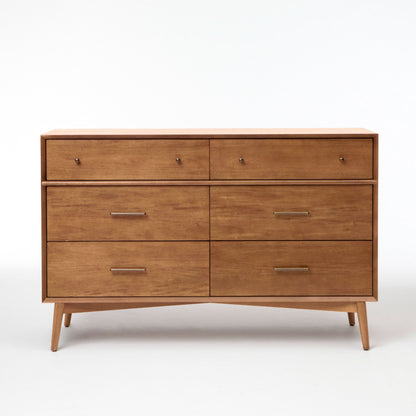 Mid-Century 6-Drawer Dresser (56")