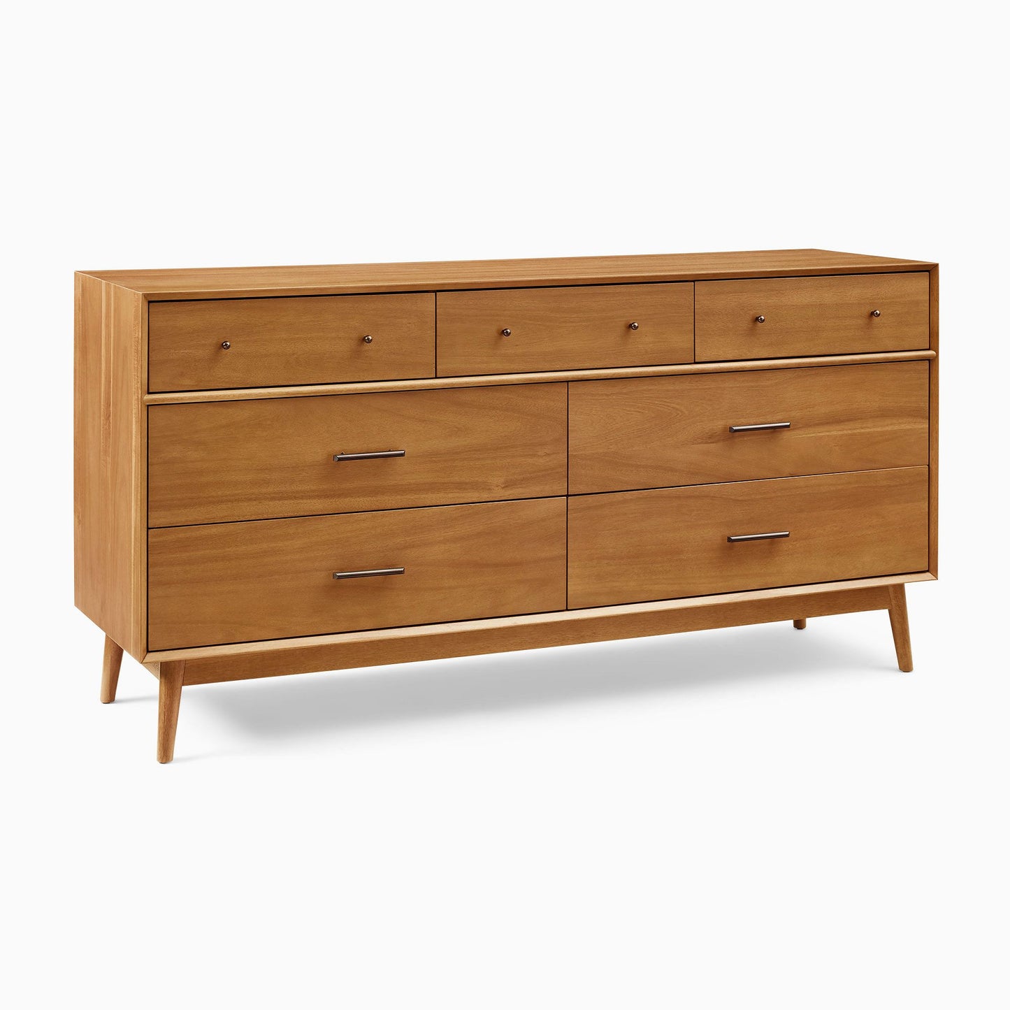 Mid-Century 7-Drawer Dresser (72")