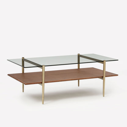 Mid-Century Art Display Coffee Table (46"–52")