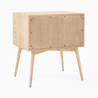 Mid-Century Closed Nightstand (18"–25")