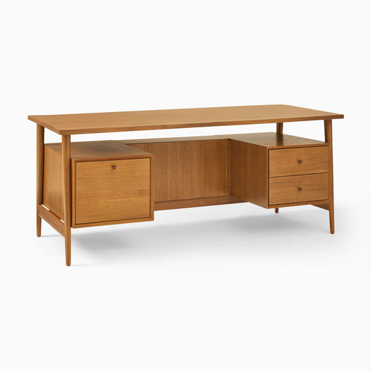 Mid-Century Executive Desk (74") - Ada