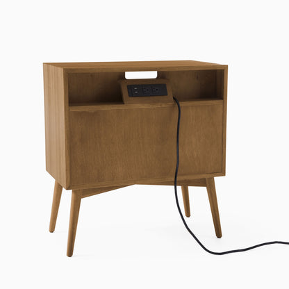 Mid-Century Open Nightstand (28")