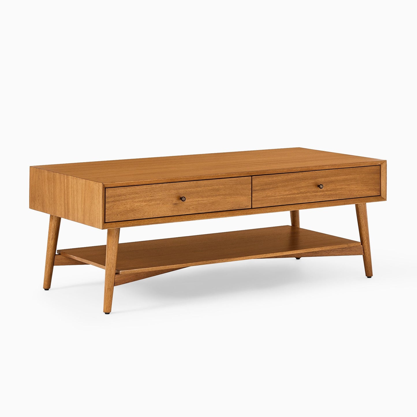 Mid-Century Storage Coffee Table (47.5")