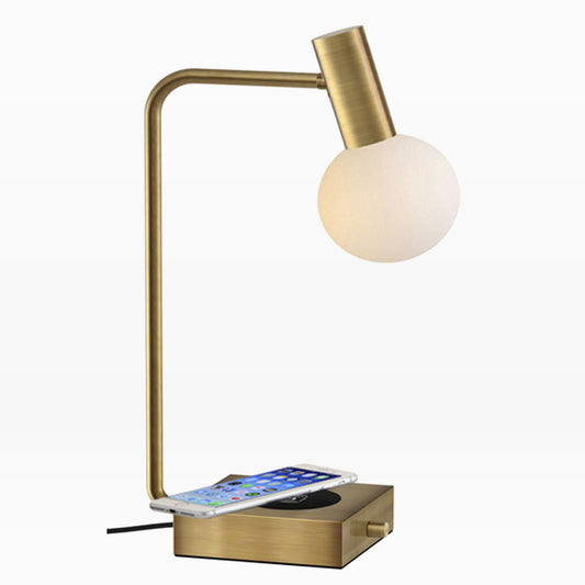 Modern Deco Led Wireless Charging & Usb Task Lamp