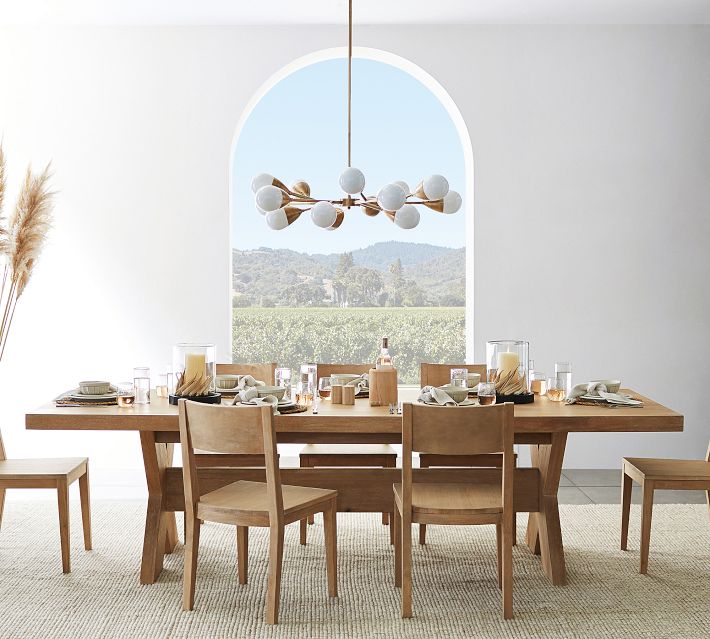 Modern Farmhouse Extending Dining Table (94"-112")