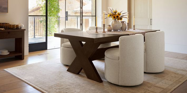 Modern Farmhouse Extending Dining Table (94"-112")