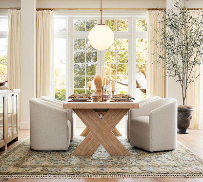 Modern Farmhouse Extending Dining Table (94"-112")