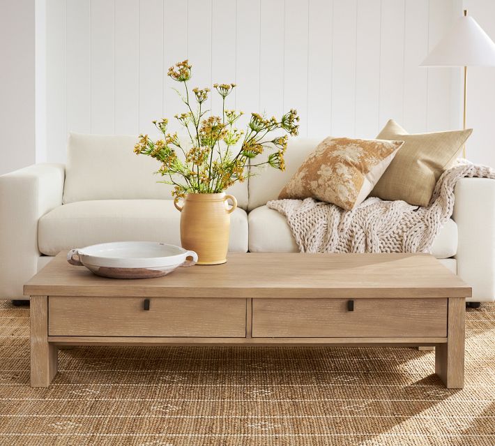 Modern Farmhouse Rectangular Coffee Table (64")