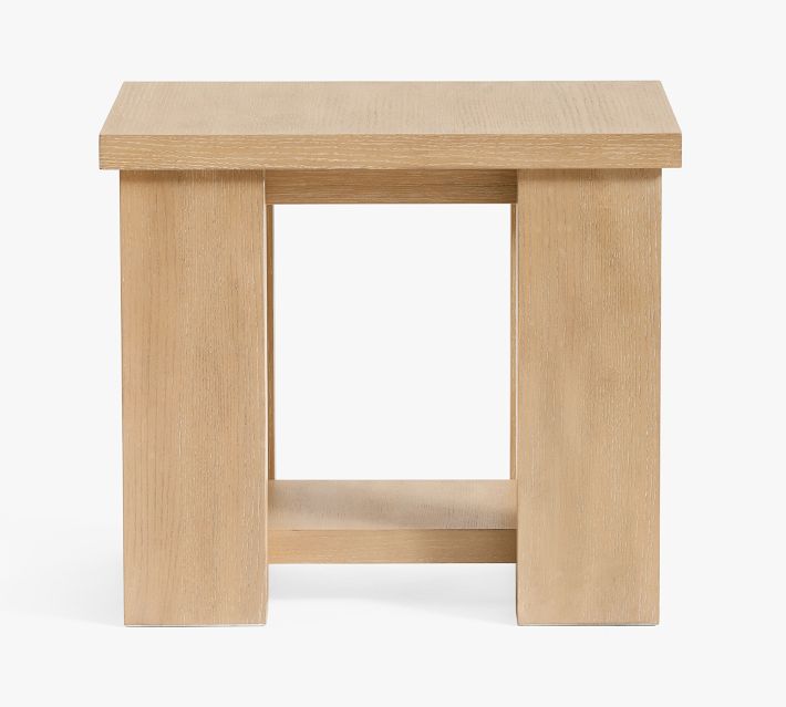 Modern Farmhouse Rectangular Side Table (16")