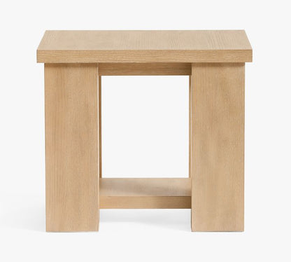 Modern Farmhouse Rectangular Side Table (16")