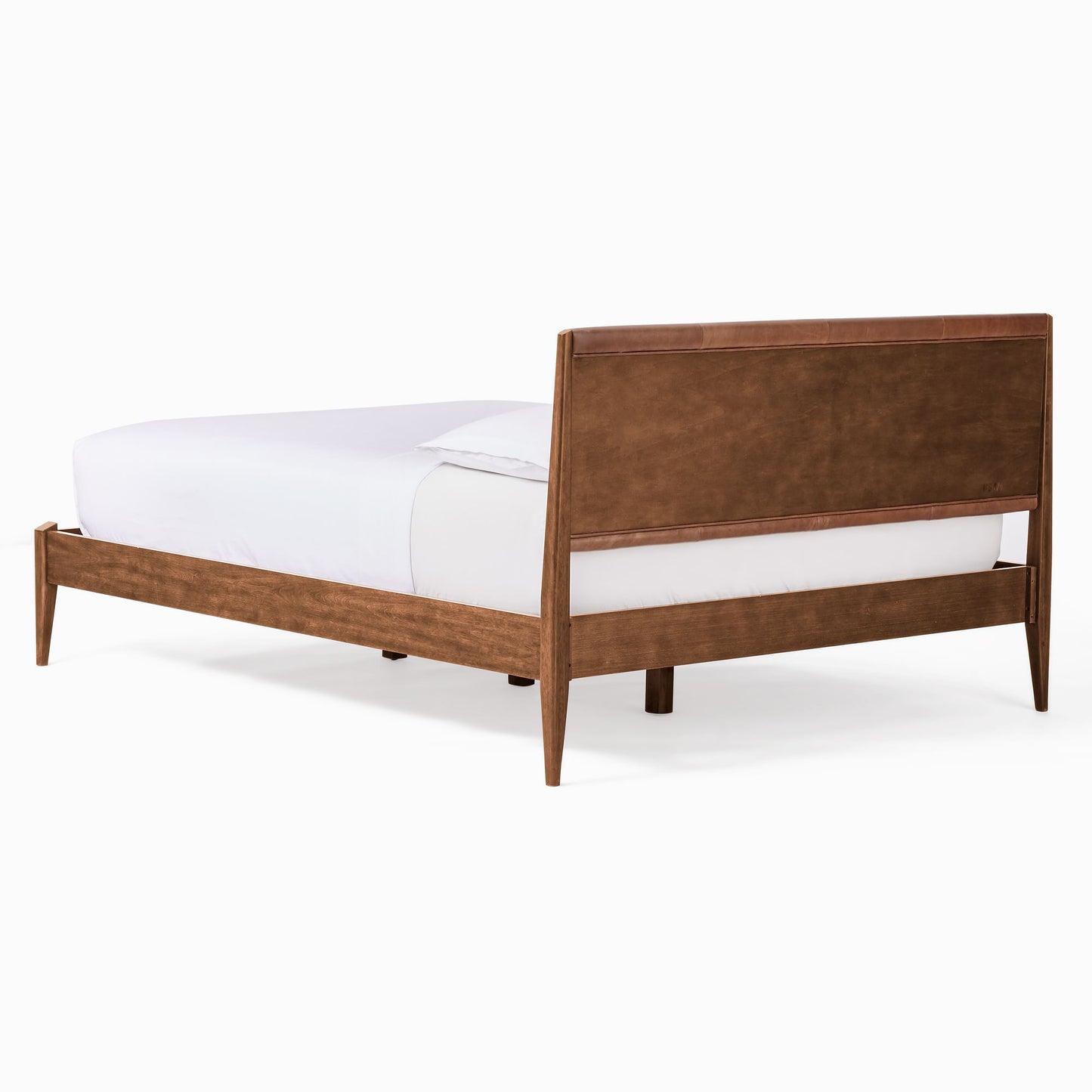 Modern Leather Show Wood Bed