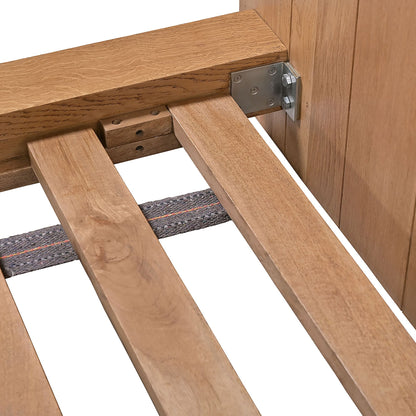 Modern Paneled Wood Bed