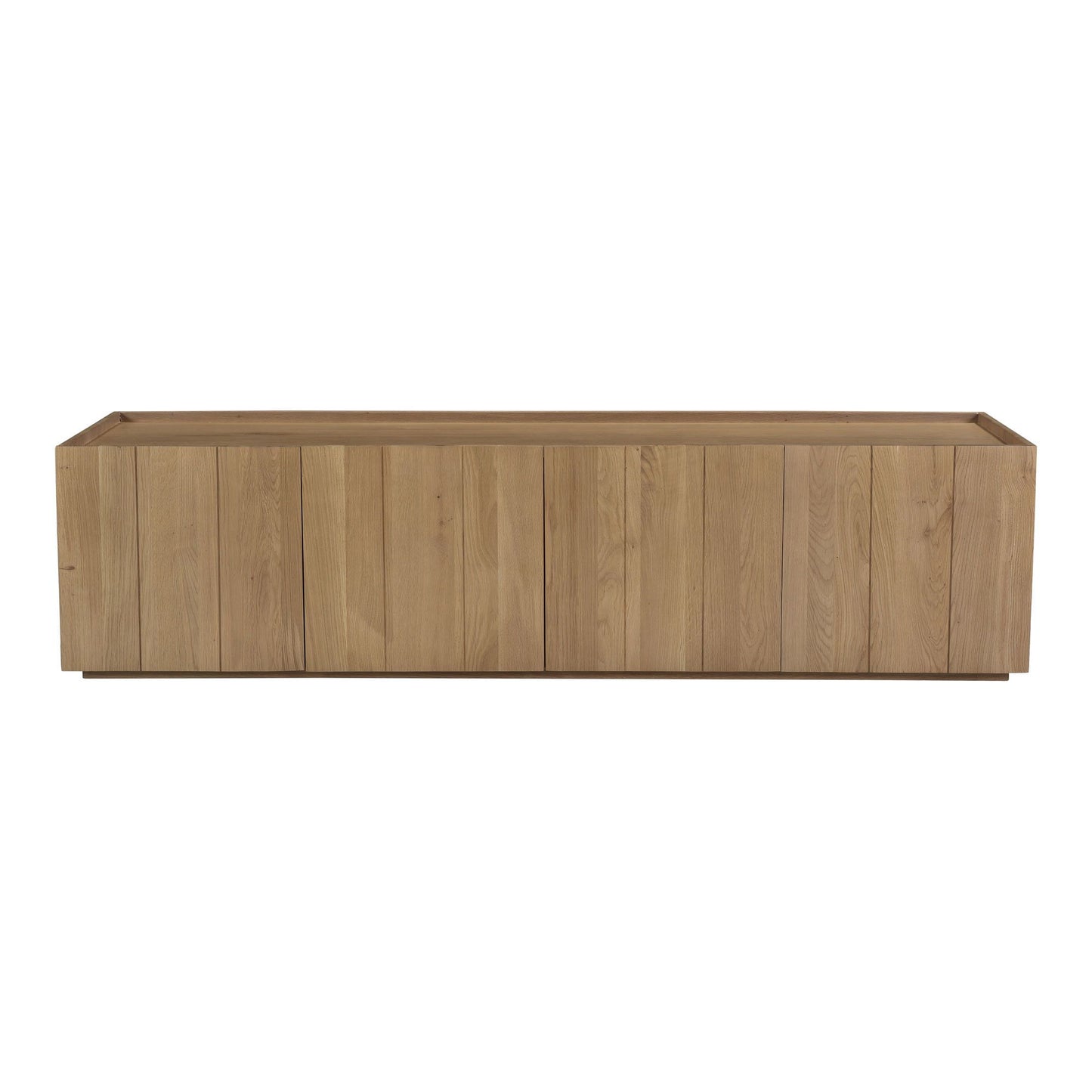 Modern Paneled Wood Media Console (72")