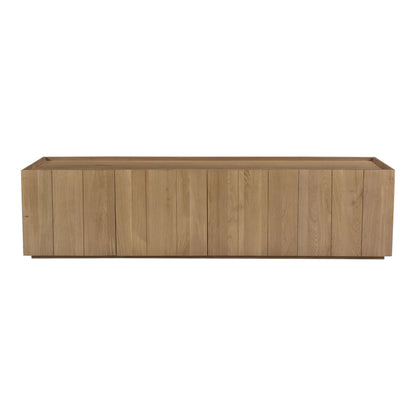 Modern Paneled Wood Media Console (72")