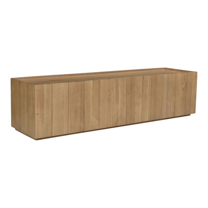 Modern Paneled Wood Media Console (72")