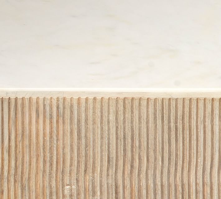 Montclaire Geometric Marble Accent Table (17")