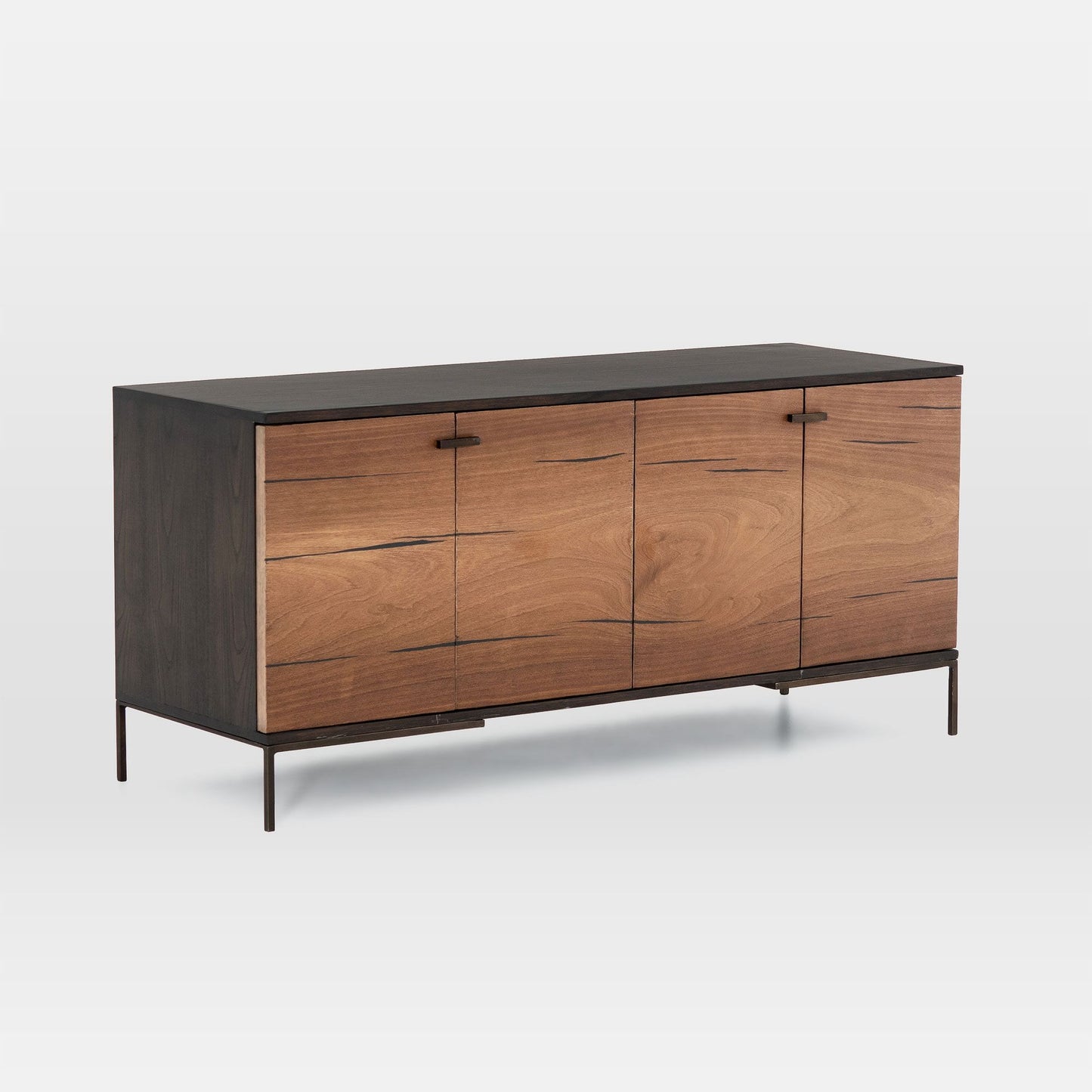 Natural Wood Media Console (52"–78")