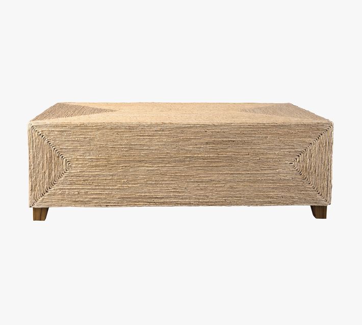 Noah Rectangular Woven Coffee Table (48")