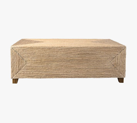 Noah Rectangular Woven Coffee Table (48")