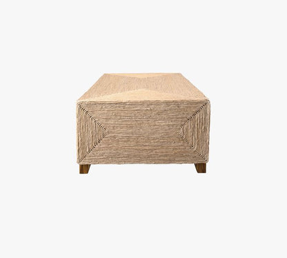 Noah Rectangular Woven Coffee Table (48")