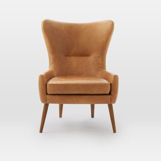 Erik Leather Wing Chair