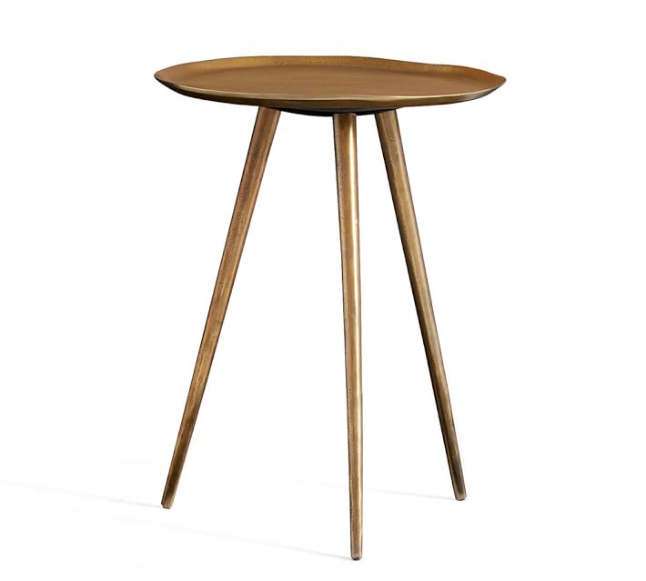 Euclid Round Metal End Table (25")