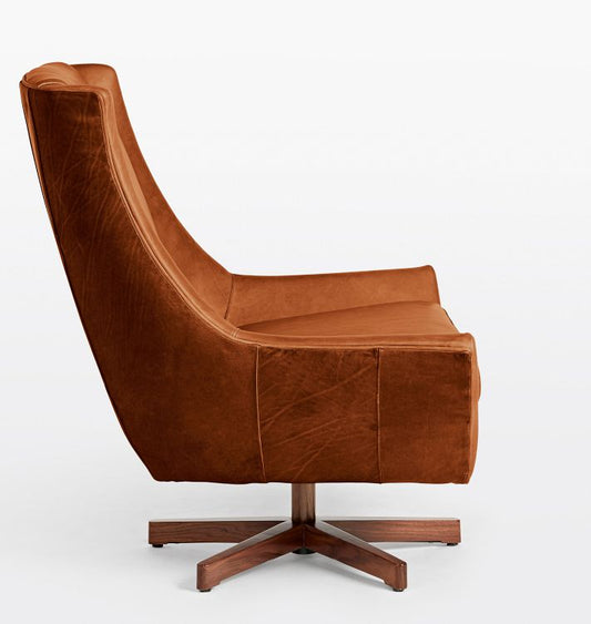 Parkrose Leather Swivel Chair