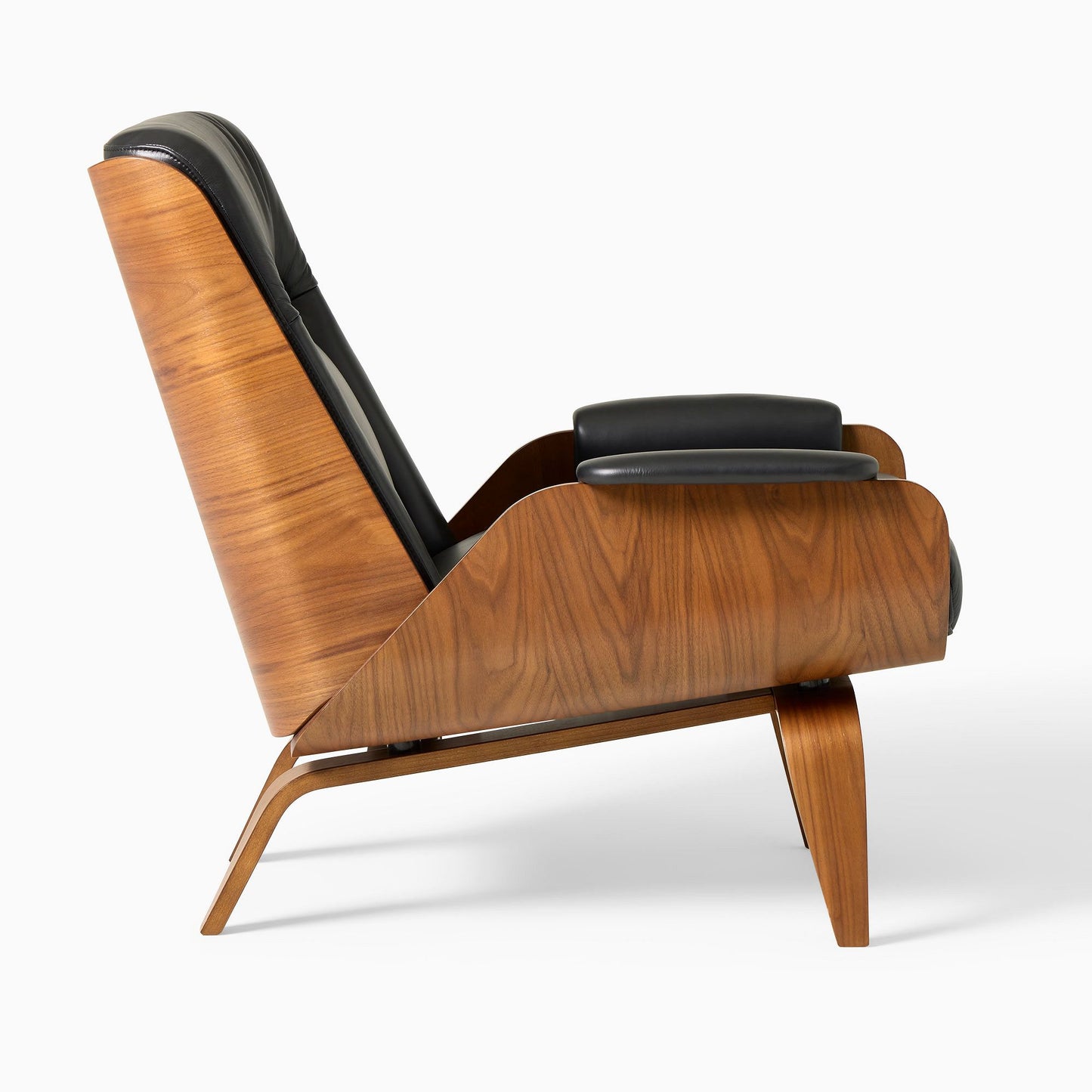 Paulo Bent Ply Leather Chair