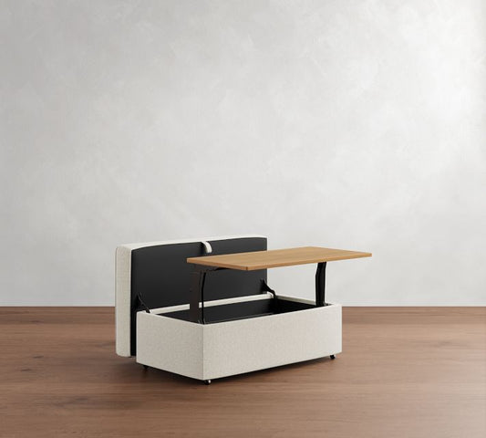 Pb Comfort Storage Ottoman With Pull Out Table