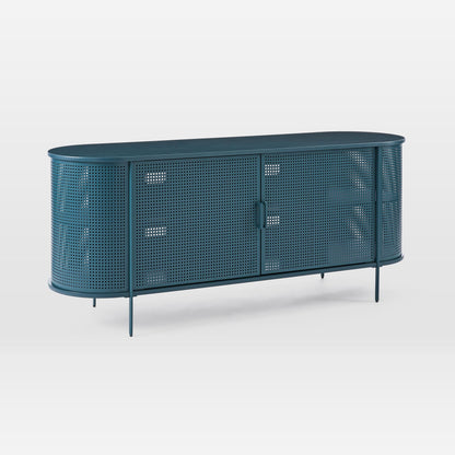 Perforated Metal Media Console (67")