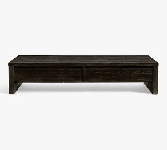 Pismo Rectangular Reclaimed Wood Long Low Coffee Table (74")