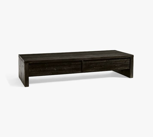 Pismo Rectangular Reclaimed Wood Long Low Coffee Table (74")