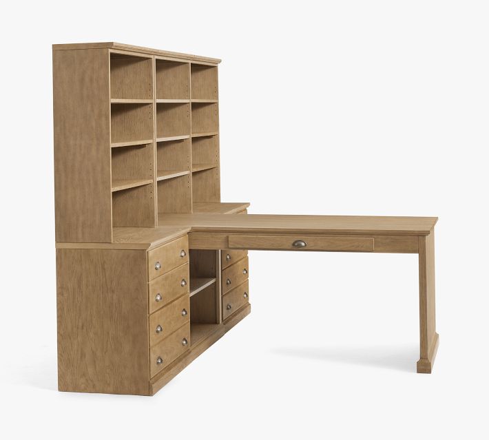 Printer's Large Peninsula Desk Suite