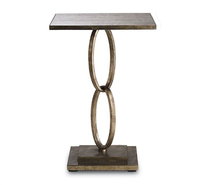 Randolph Rectangular Metal End Table (18")