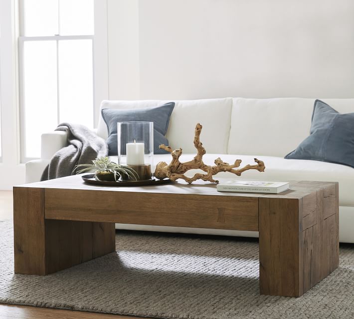 Raymond Rectangular Reclaimed Wood Coffee Table (60")