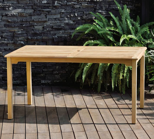 Reyes Rectangular Teak Outdoor Dining Table