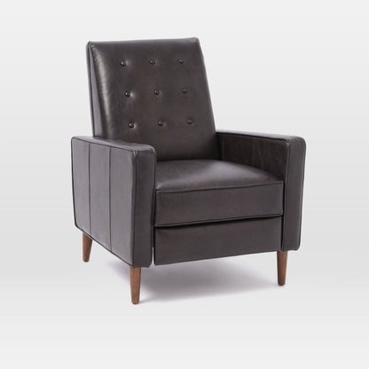 Rhys Mid-Century Leather Recliner