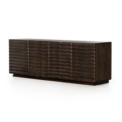 Ridged Doors Media Console (78")