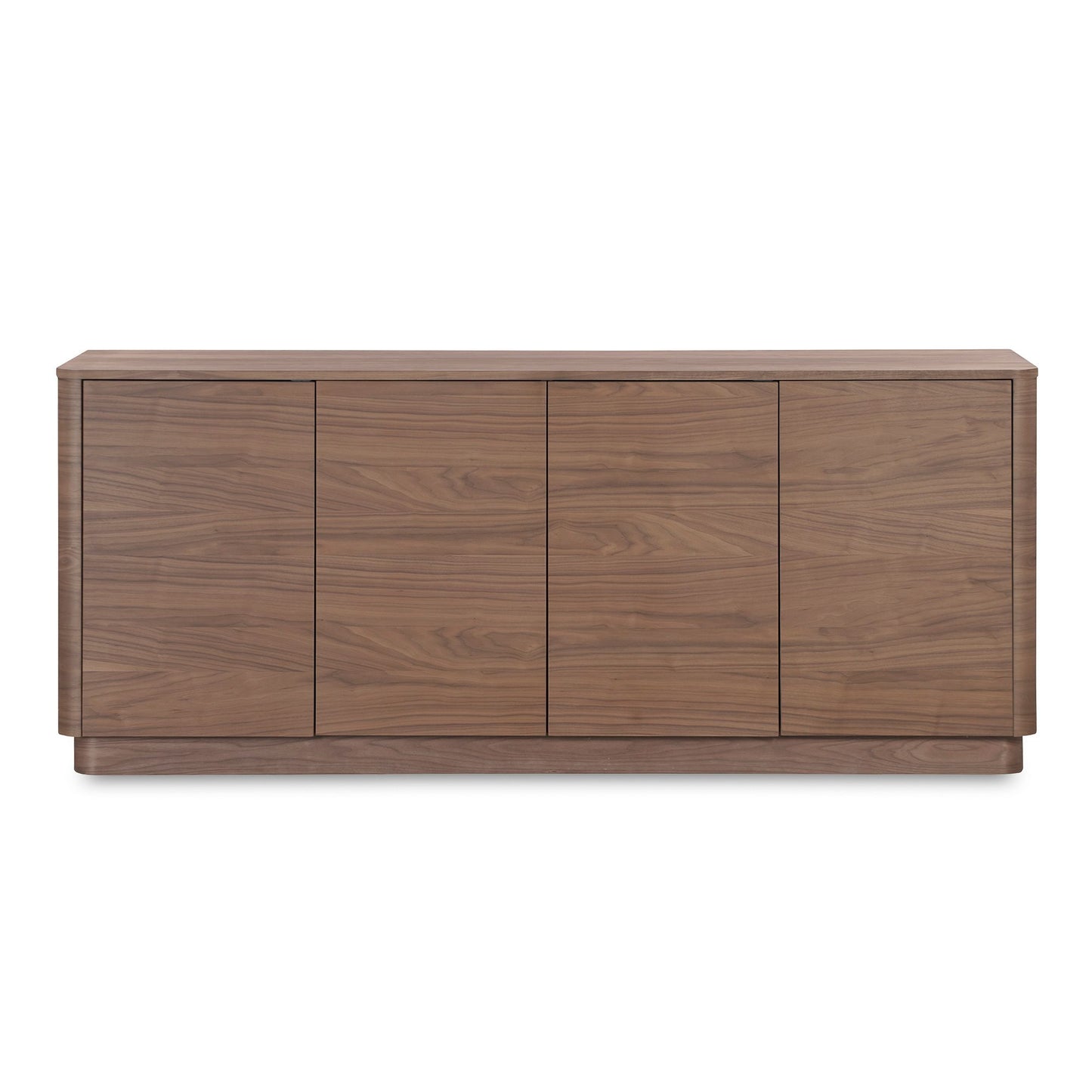 Rina Curved Oak Pedestal Sideboard (72")